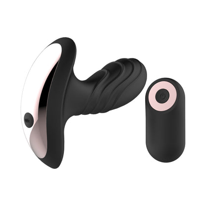 Gender Fluid Buzz Anal Vibe With Remote Silicone Black