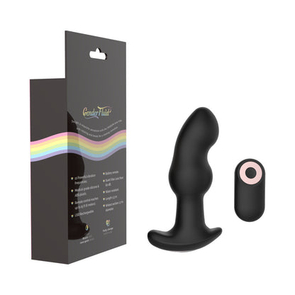 Gender Fluid Frisson Anal Vibe With Remote Silicone Black