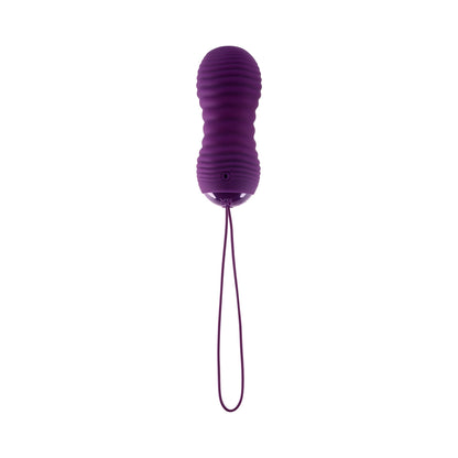 Evolved Eager Egg Vibrating & Thrusting Egg w/Remote - Purple