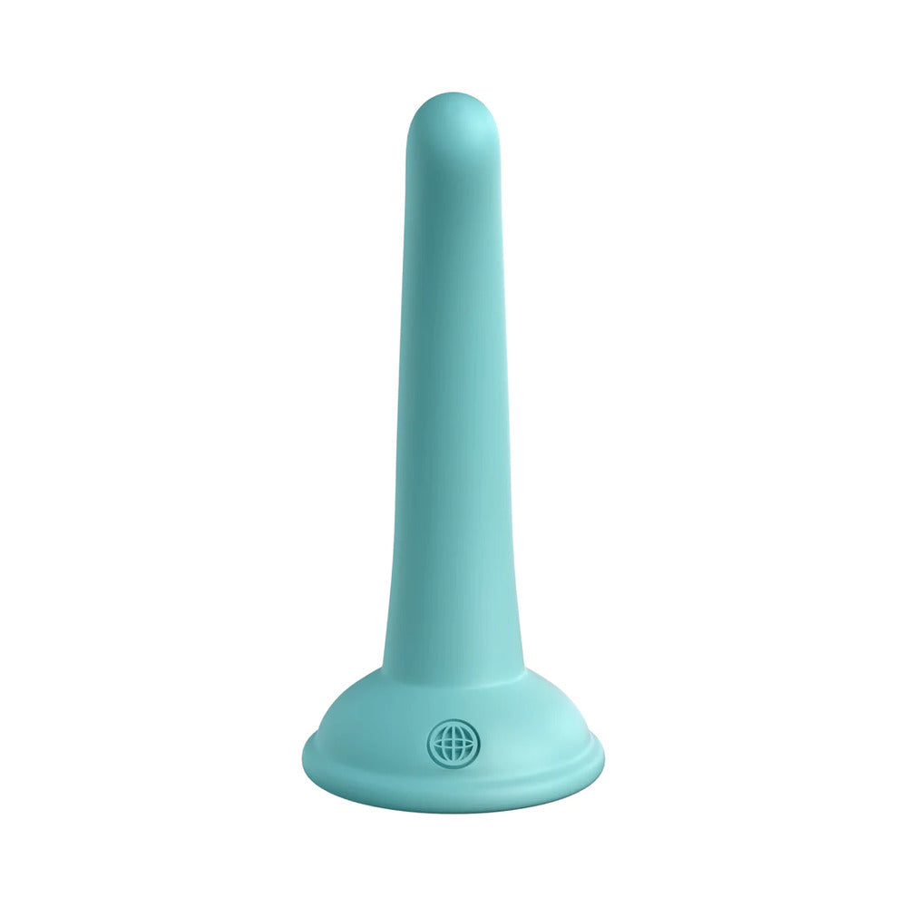 Dillio Platinum Curious Five Silicone Dildo 5 In. Teal