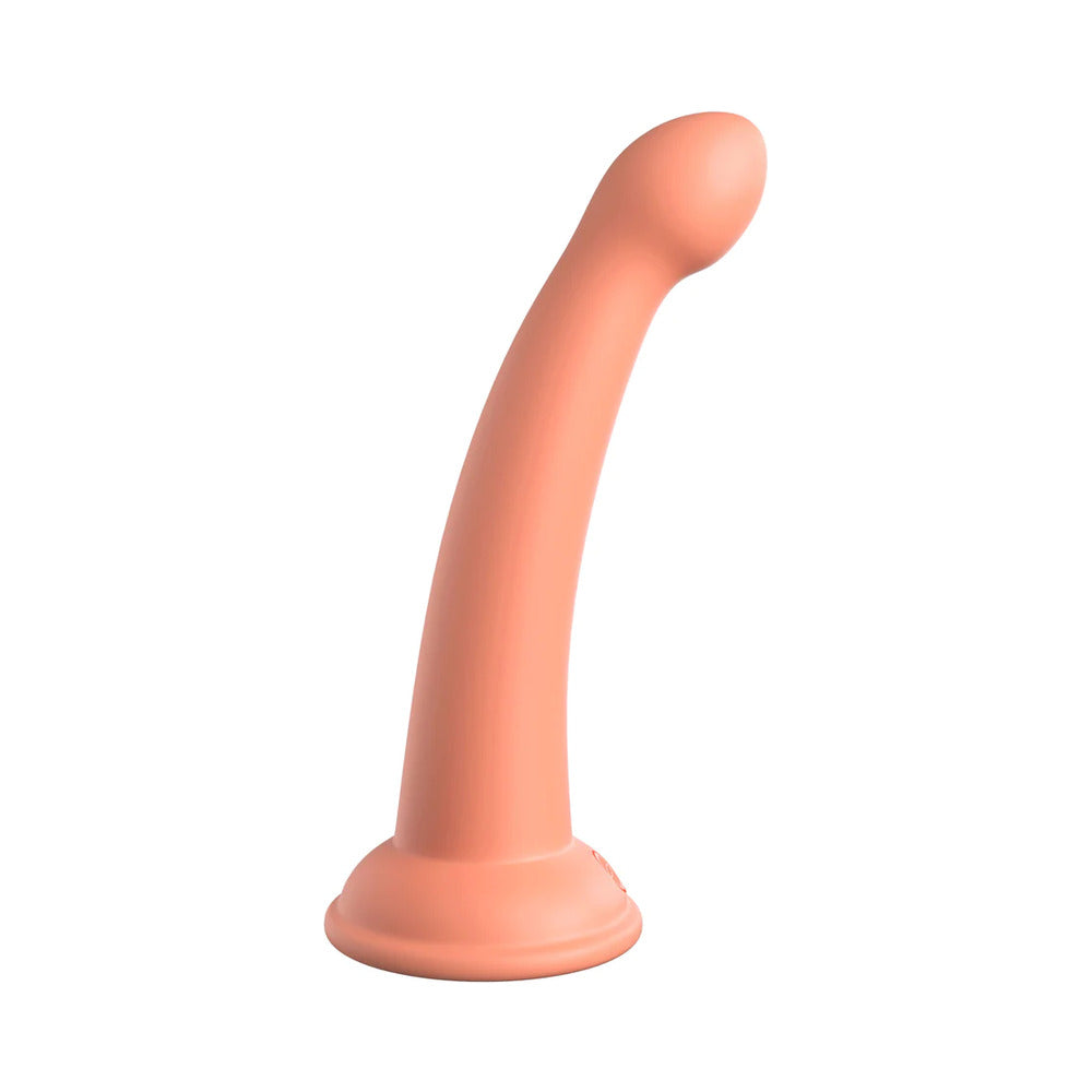 Dillio Platinum Secret Explorer Silicone Dildo 6 In. Peach