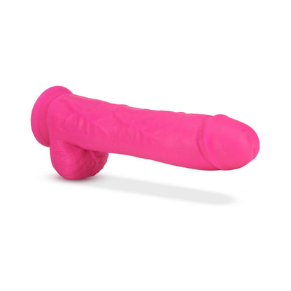 Neo Dual Density Dildo 11 In. Neon Pink