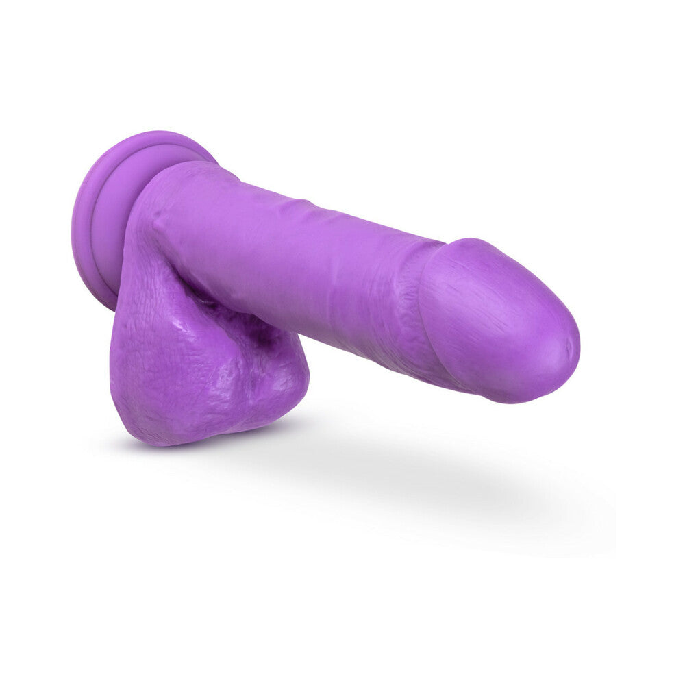 Neo Dual Density Dildo 8 In. Neon Purple