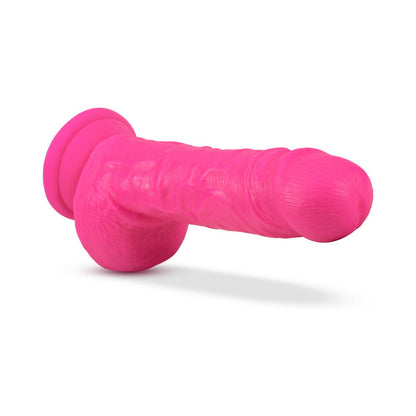 Neo Dual Density Dildo 9 In. Neon Pink