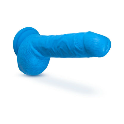 Neo Dual Density Dildo 9 In. Neon Blue