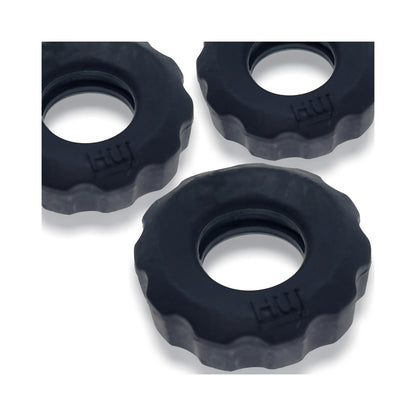 Hunkyjunk Superhuj 3-pack Cockrings Tar Ice