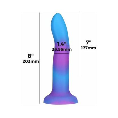 Addiction Rave Dong 8 In. G.i.t.d. Purple