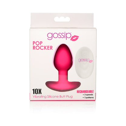 Gossip Pop Rocker 10-function Rechargeable Butt Plug Magenta