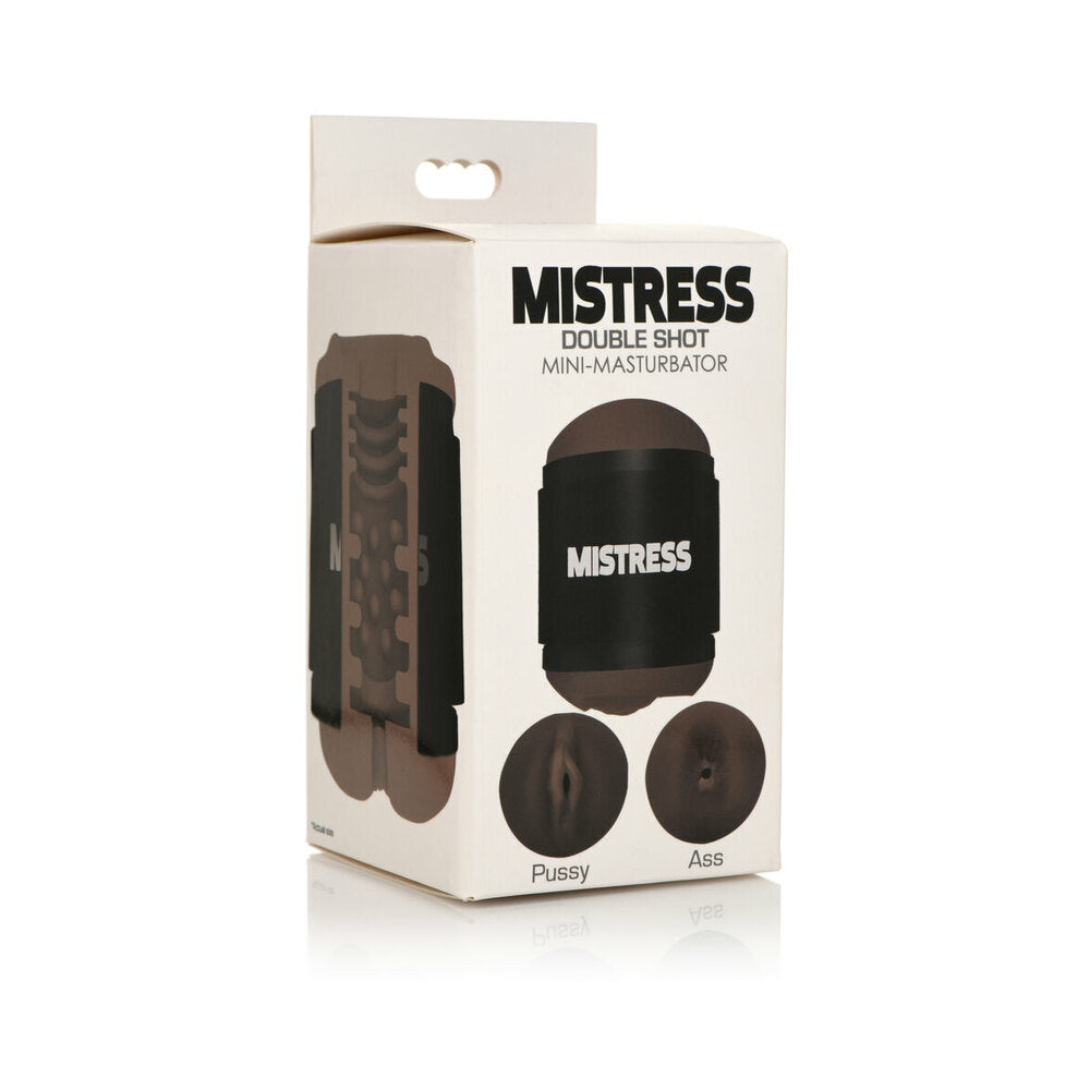 Curve Novelties Mistress Mini Double Stroker Pussy & Ass - Dark