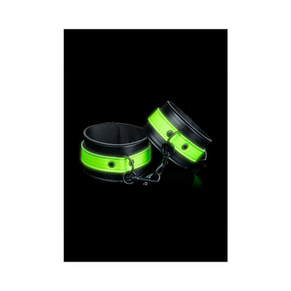 Ouch! Glow Ankle Cuffs - Glow In The Dark - Green