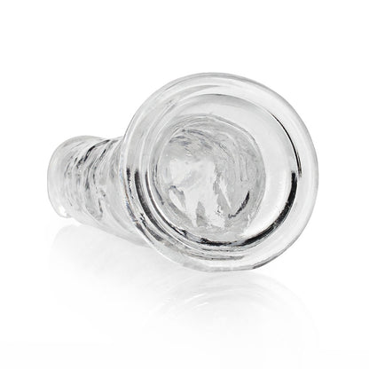 Realrock Crystal Clear Straight 9 In. Dildo Without Balls Clear