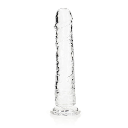 Realrock Crystal Clear Straight 11 In. Dildo Without Balls Clear