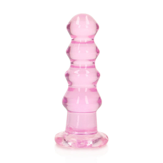 Realrock Crystal Clear Curvy 5.5 In. Dildo/plug Pink