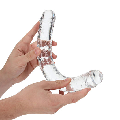 Realrock Crystal Clear Double Dong 13 In. Dual-ended Dildo Clear