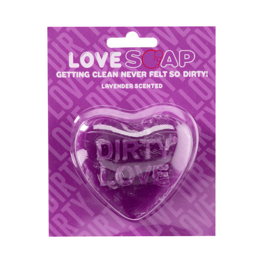 S-line Heart Soap - Dirty Love - Lavender Scented