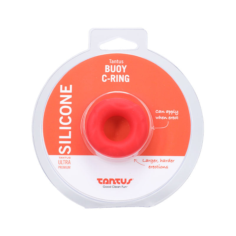 Tantus Buoy C-ring - Small - Crimson