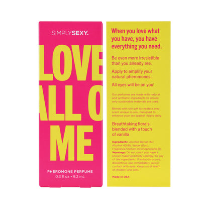Simply Sexy Pheromone Perfume Love All Of Me 0.3floz/9.2ml