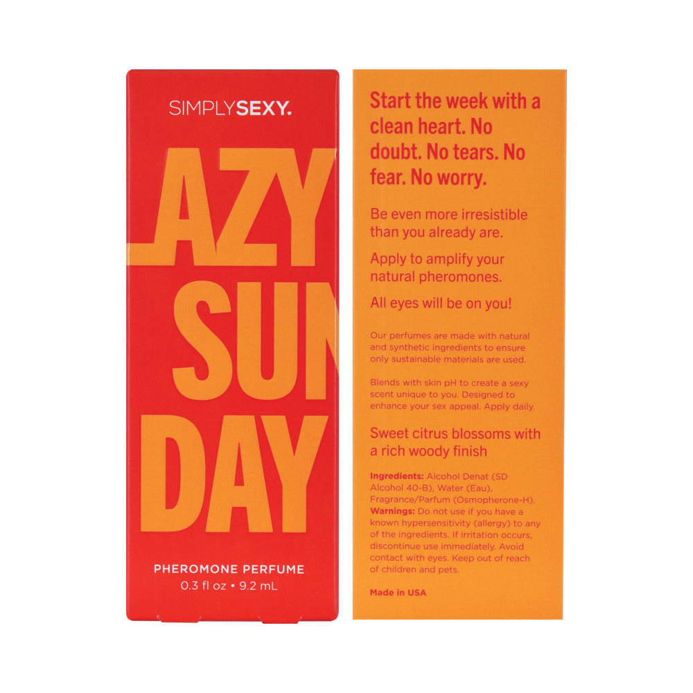 Simply Sexy Pheromone Perfume Lazy Sunday 0.3floz/9.2ml