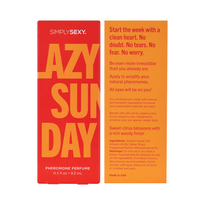 Simply Sexy Pheromone Perfume Lazy Sunday 0.3floz/9.2ml
