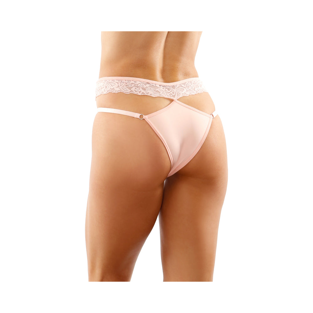 Ren Microfiber Panty With Double-strap Waistband Light Pink L/xl