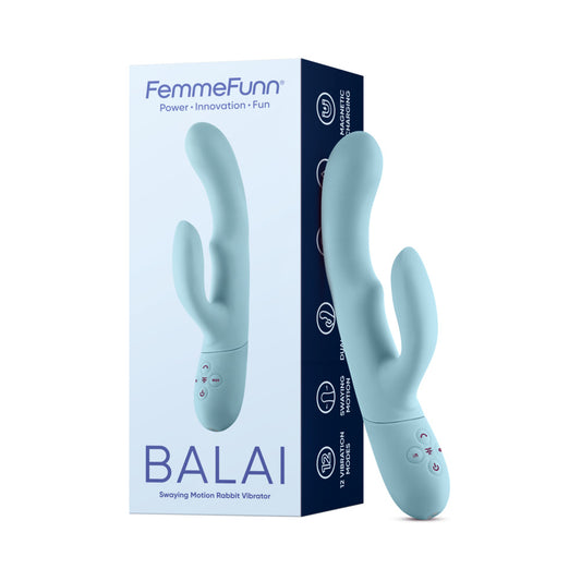 Femme Funn Balai Side to Side Swaying Rabbit - Light Blue