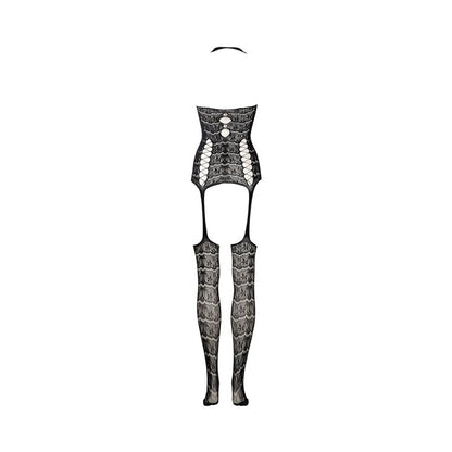 Shots Le Desir Lace Suspender Bodystocking Black O/s