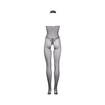 Shots Le Desir Fishnet & Lace High-neck Bodystocking Black O/s