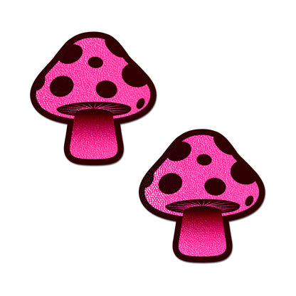 Pastease Mushroom: Neon Pink Shroom Nipple Pasties