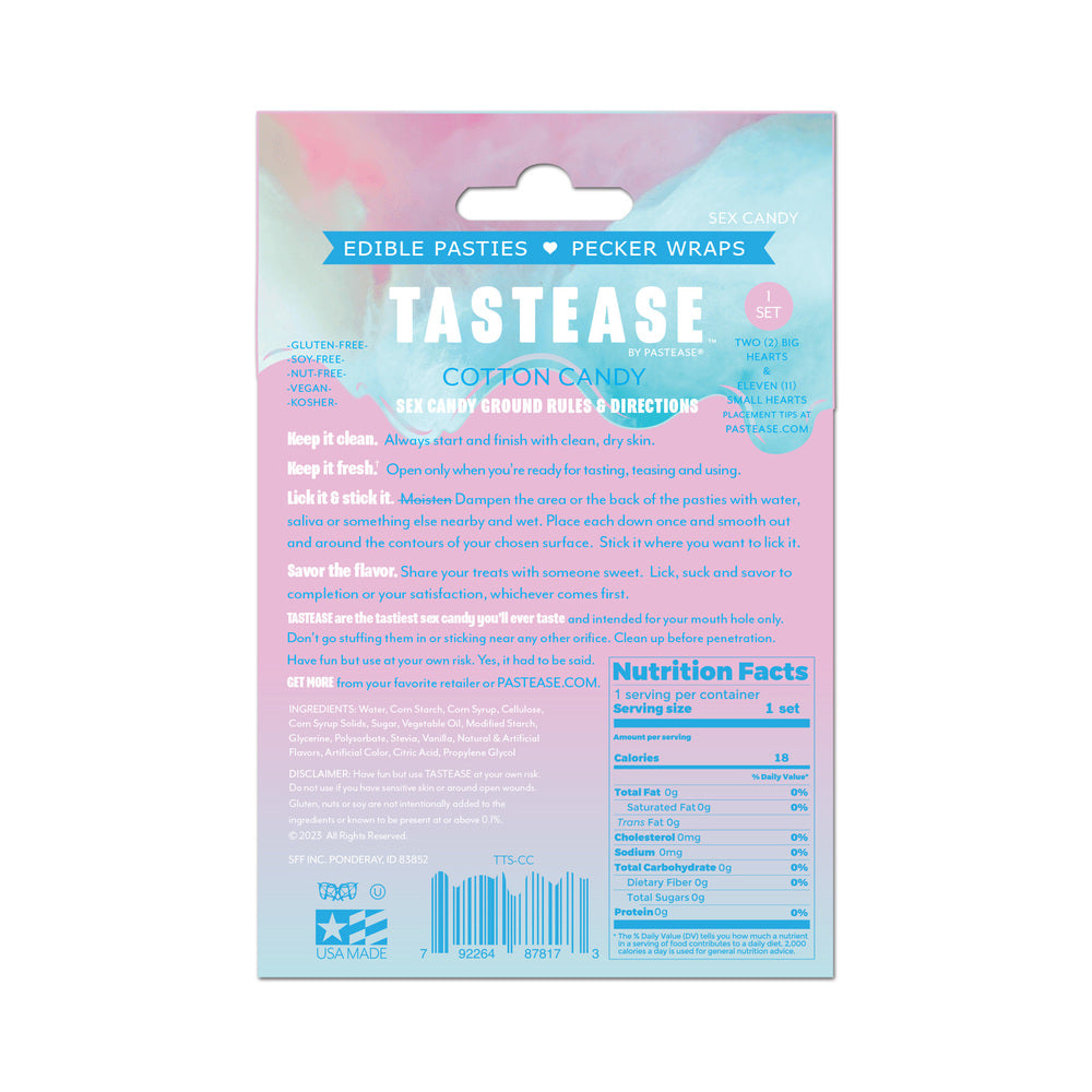 Tastease By Pastease Cotton Candy Edible Pasties And Pecker Wraps Shop