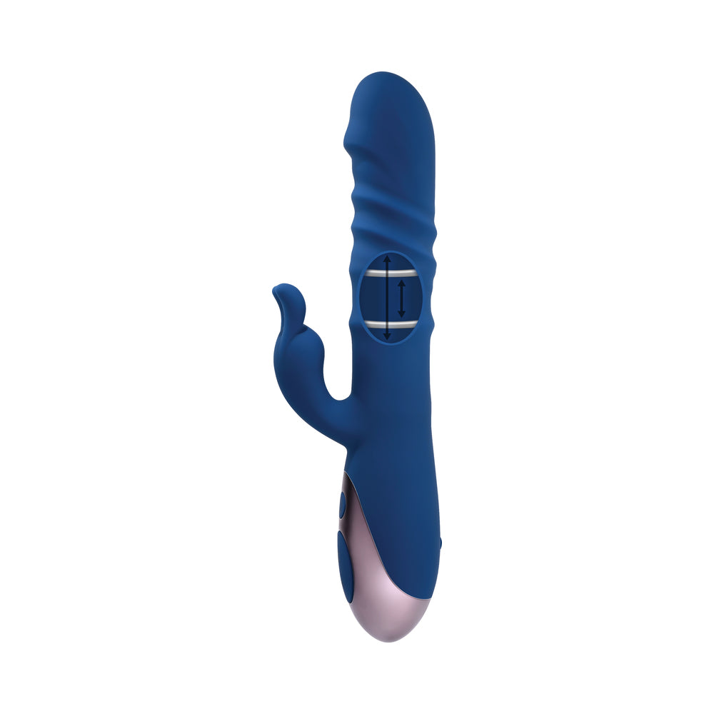 Evolved The Ringer Rechargeable Thrusting Rabbit - Blue
