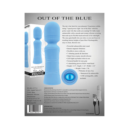 Evolved Out of The Blue Vibrating Mini Wand - Blue