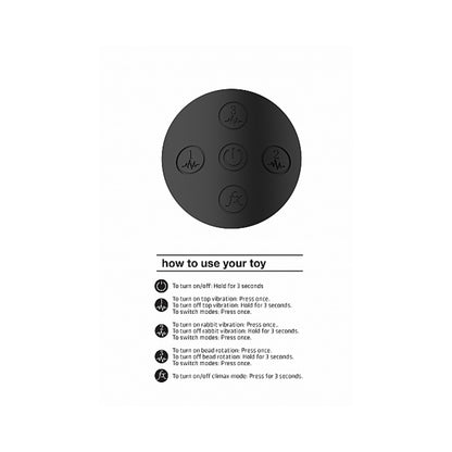 Vive Niva Rechargeable 360 Rotating Silicone Rabbit Vibrator Black