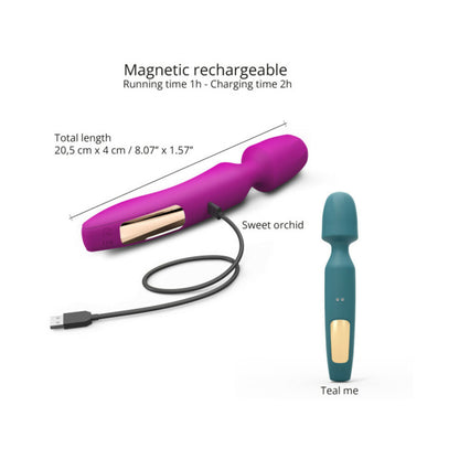Love To Love R-evolution Rechargeable 3-in-1 Wand Vibrator Sweet Orchid