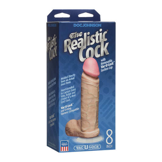 The Realistic Cock 8" - Beige