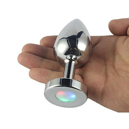 Ple'sur 3-setting Led Light-up Metal Anal Plug Small