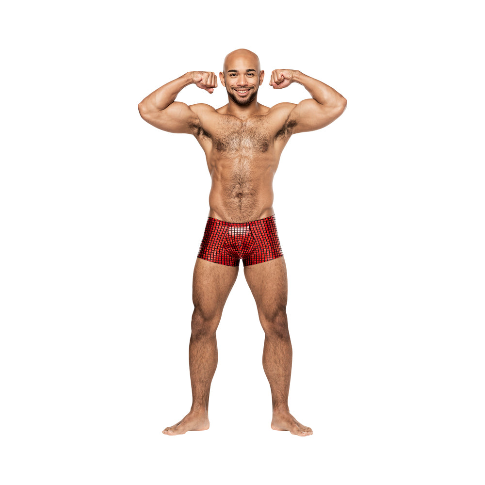Male Power Disco Desire Mini Short Black/red M