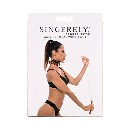 Sincerely, Sportsheets Amber Collection Adjustable Collar And Leash Tortoiseshell