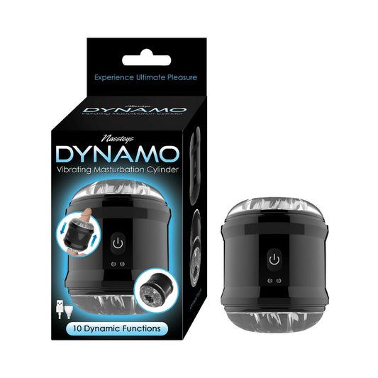 Dynamo Vibrating Masturbator Cup Black