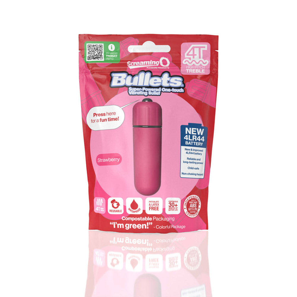 Screaming O 4t Bullet Vibrator Strawberry