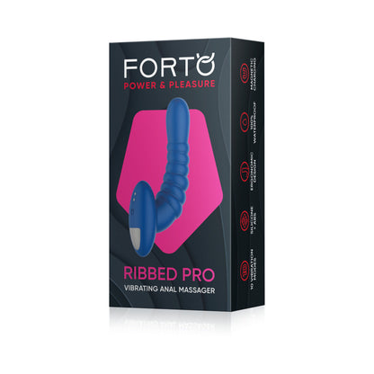 Forto Ribbed Pro Vibrating Massager Blue