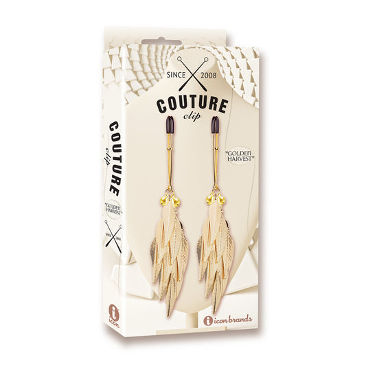 Couture Clips Luxury Nipple Clamps Golden Harvest