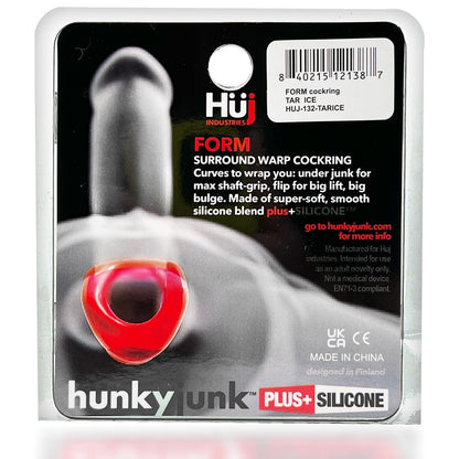 Hunkyjunk Form Surround Cockring Clear Ice