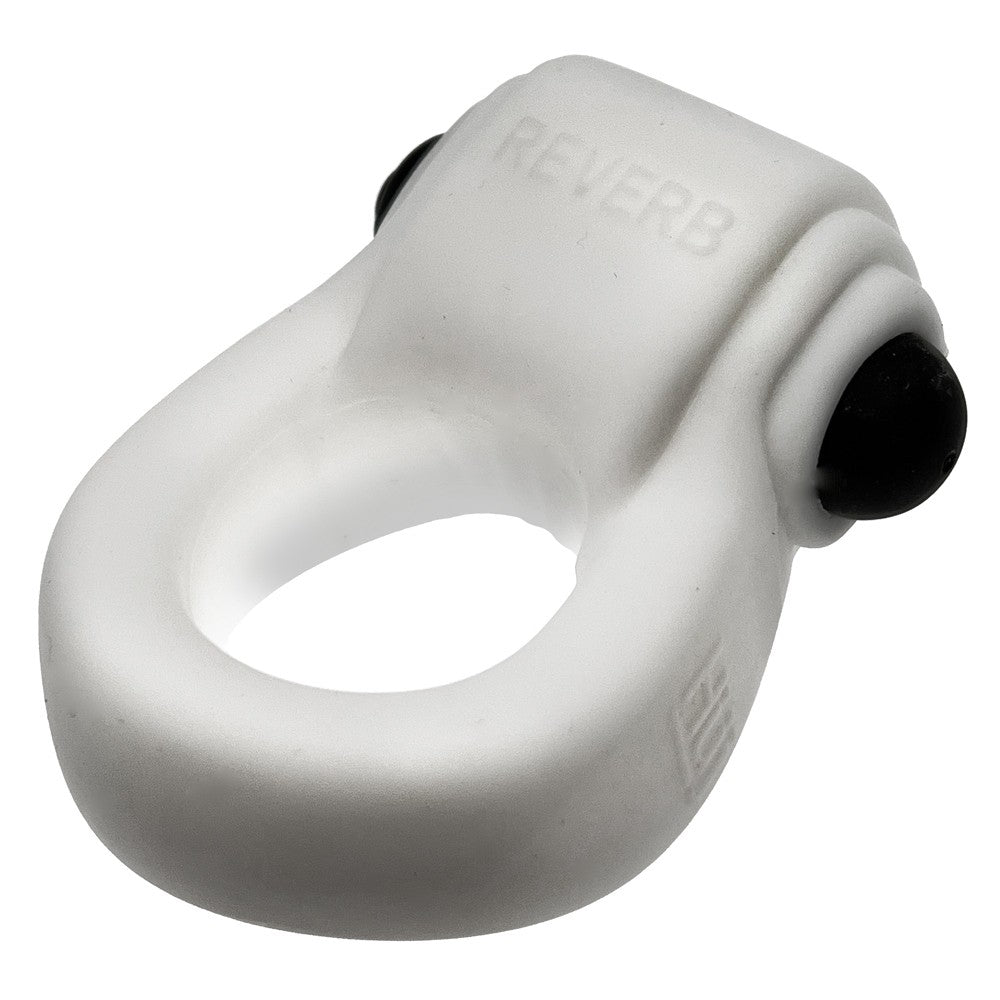 Hunkyjunk Revring Cockring With Bullet Vibrator White Ice
