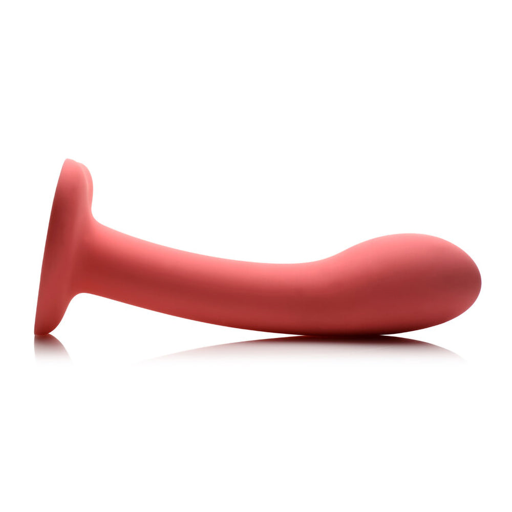 Simply Sweet G-spot 7 In. Silicone Dildo Pink