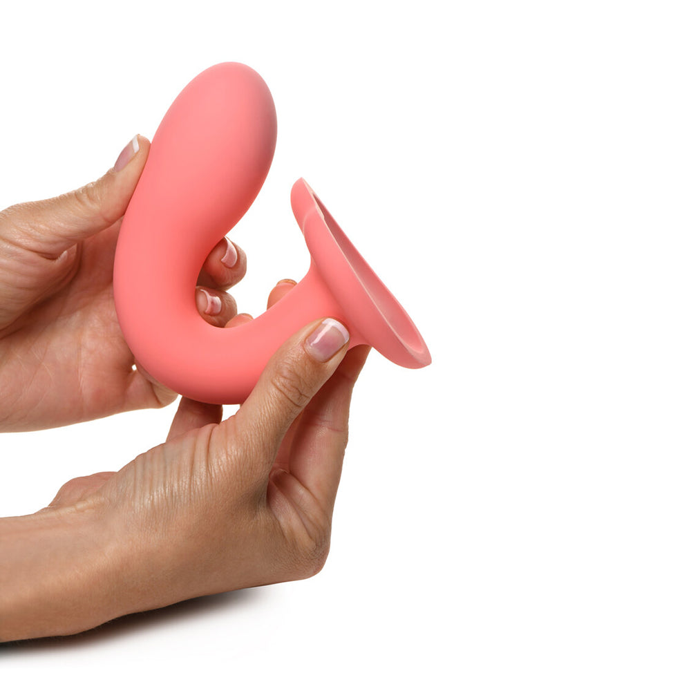 Simply Sweet G-spot 7 In. Silicone Dildo Pink