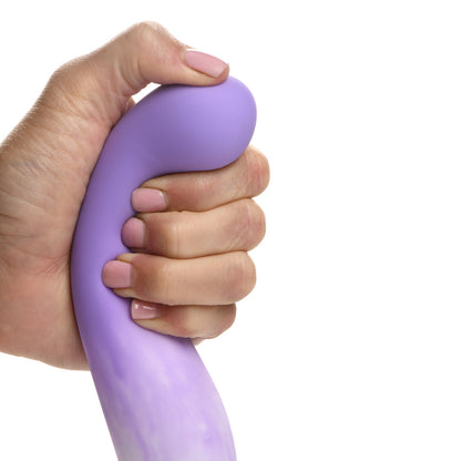 Simply Sweet Slim G-spot 7 In. Silicone Dildo Purple/white