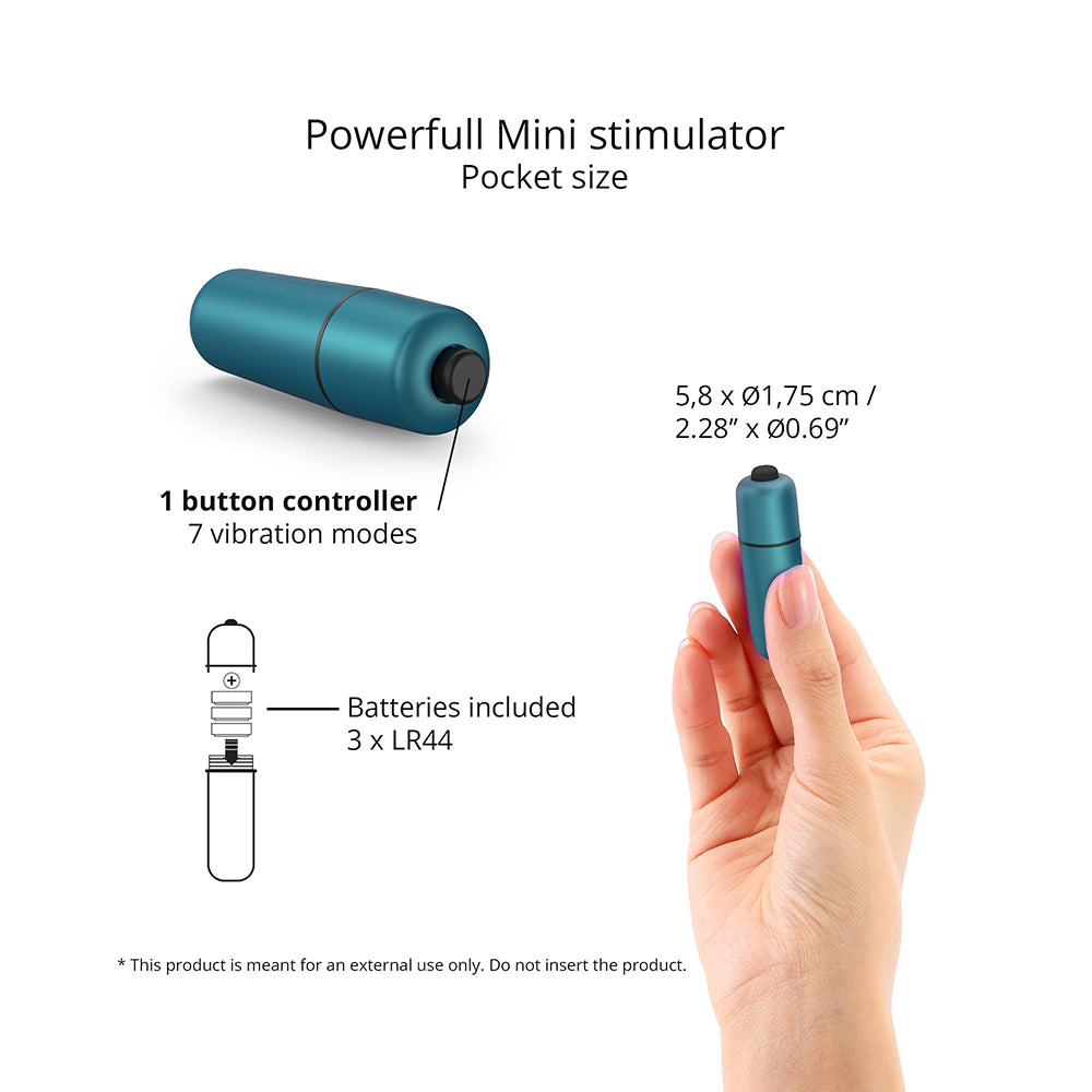 Love To Love Waouhhh 7 Mode Bullet Vibrator Teal Me