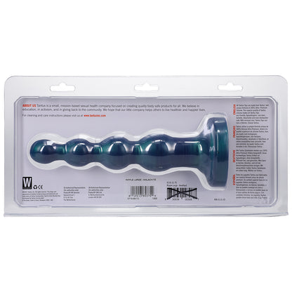 Tantus Ripple Large 8 In. Anal Beads Dildo Medium-firm Malachite