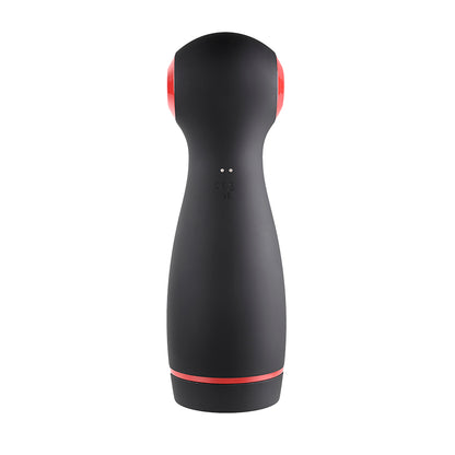 Zero Tolerance Tight Squeeze Rechargeable Vibrating Squeezing Talking Stroker Tpe Black/red