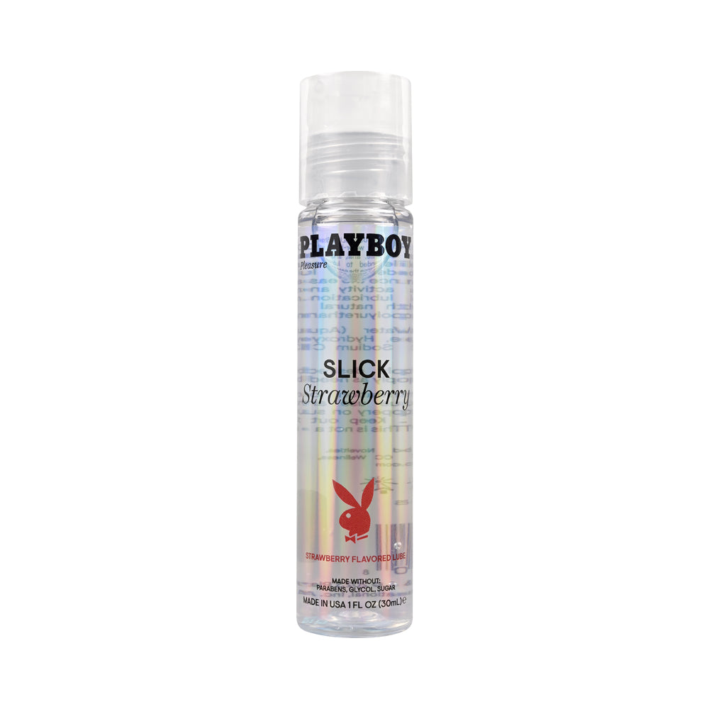 Playboy Slick Flavored Water Based Lubricant Strawberry 1 Oz Shop 0986